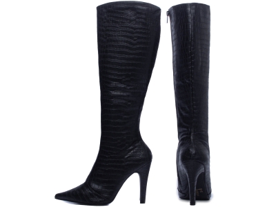Bota Feminina Bico Fino Cano Alto