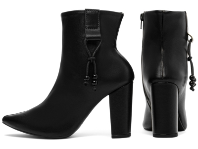 Bota Feminina Preta Cano Curto
