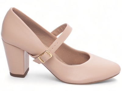 Sapato Scarpin Boneca Bico Redondo