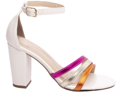 Sand�lia Feminina Bege Salto Robusto 8007B