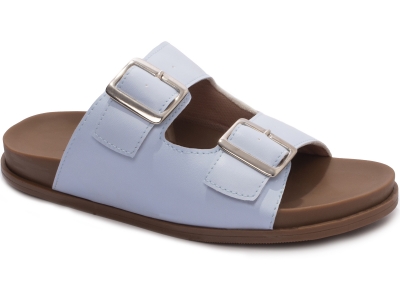 Sand�lia Papete Birken Fivela De Ajuste Branco