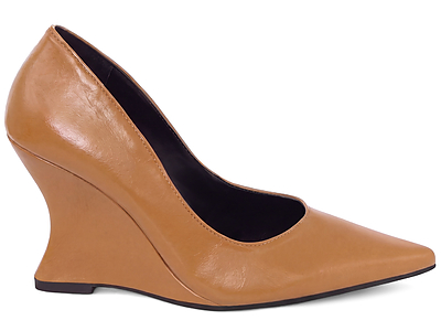 SCARPIN ANABELA NAPA CARAMELO PREMIUM