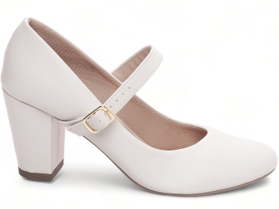 Sapato Scarpin Boneca Bico Redondo