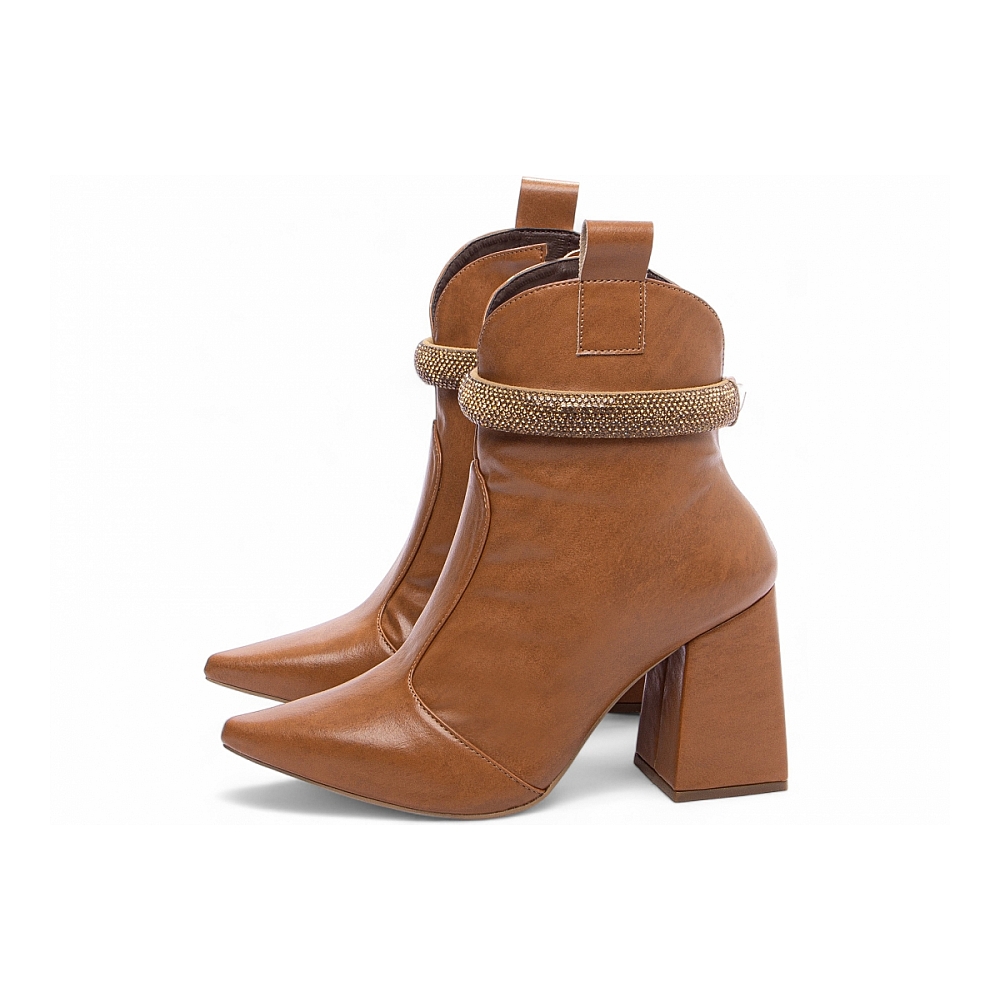 Bota Bico Fino Cano Médio