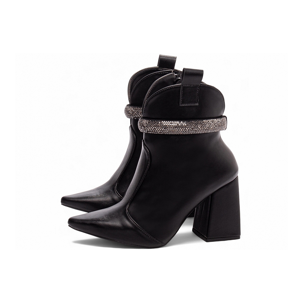 Bota Bico Fino Cano Médio